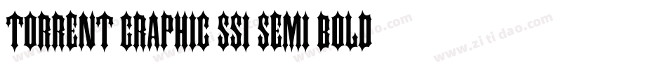 Torrent Graphic SSi Semi Bold Italic字体转换